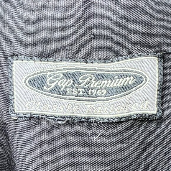 Vintage Gap Classic Tailored Button Front Jacket Blazer Black Size Medium - Picture 3 of 10